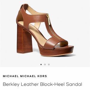 (never worn) Michael Kors Berkley Sandal Leather Heels